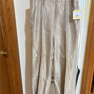 Shimmery Beige Dress Pants- Hazelwood golden shimmery slacks.
